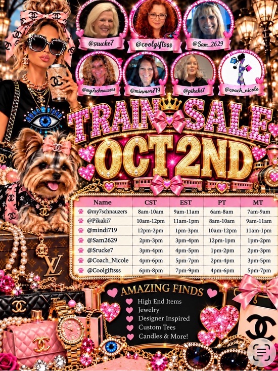 Handbags - Train Sale OCT 2ND. I start at 3:00ct